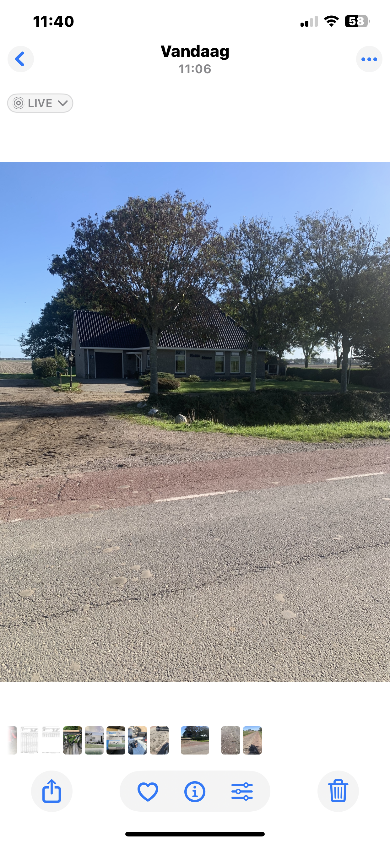 Foto bij melding 5652281 · Wegen, fietspaden, en stoepen